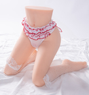 Soft TPE White 75cm Half Body Torso Realistic Vagina Anal Sex Leg