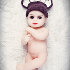 Height 46cm 18 Inch Reborn Baby Girl Doll Super Soft Mini Kids Toy
