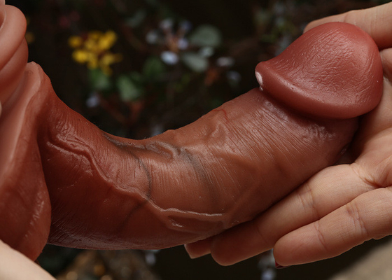 Flesh Color Poseable Dildo Sex Toy Realistic Artificial Male Penis