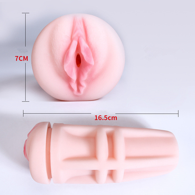 Vaginal 16.5cm*7cm Male Pussy Toy White Skin Palm Masturbator