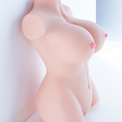 Half Size 41cm*25cm*18cm Sexy Girl Doll Real Feel Torso Stroker